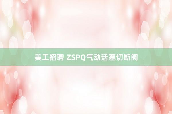 美工招聘 ZSPQ气动活塞切断阀